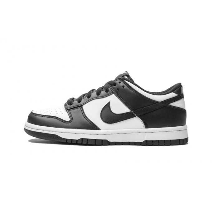 Кроссовки женские Jordan Dunk Low Retro White Black (Gs) (CW1590-100)