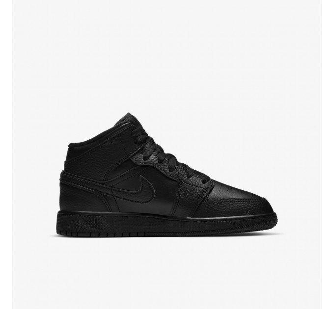 Кросівки жіночі Jordan 1 Mid (Gs) Black (554725-091)