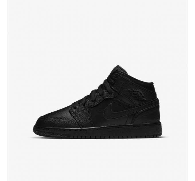 Кросівки жіночі Jordan 1 Mid (Gs) Black (554725-091)