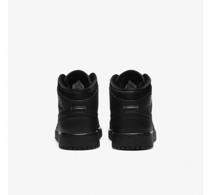 Кросівки жіночі Jordan 1 Mid (Gs) Black (554725-091)