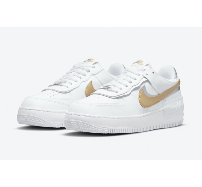 Кроссовки Nike Air Force 1 Low Shadow White Gold (W) DM3064-100