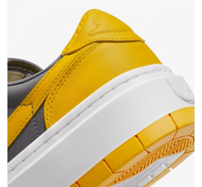 Кроссовки женские Jordan 1 Low Elevate Yellow Grey (DH7004-017)