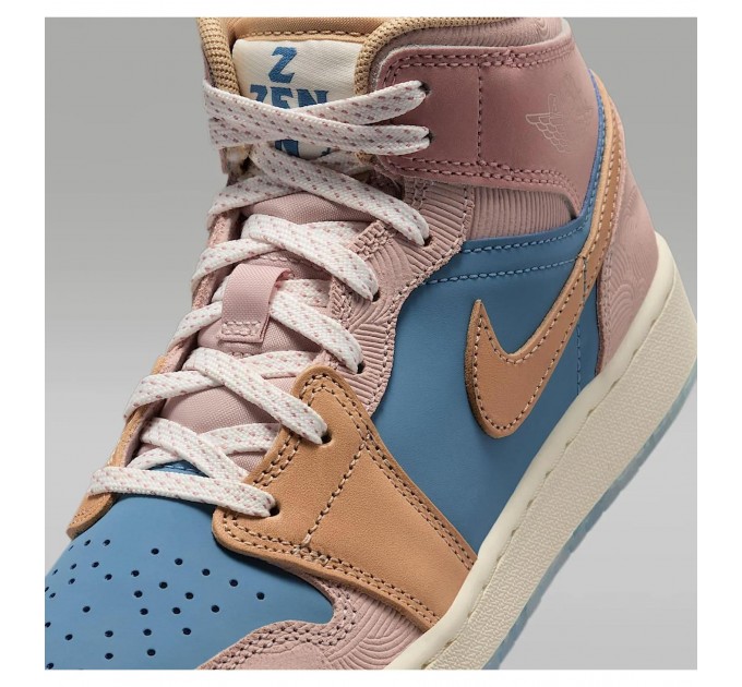 Кросівки жіночі Jordan 1 Mid Gs “Zen” (FN7452-400)