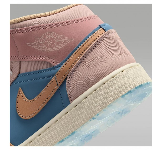 Кросівки жіночі Jordan 1 Mid Gs “Zen” (FN7452-400)