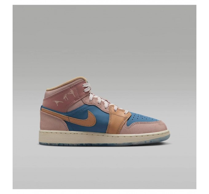 Кросівки жіночі Jordan 1 Mid Gs “Zen” (FN7452-400)