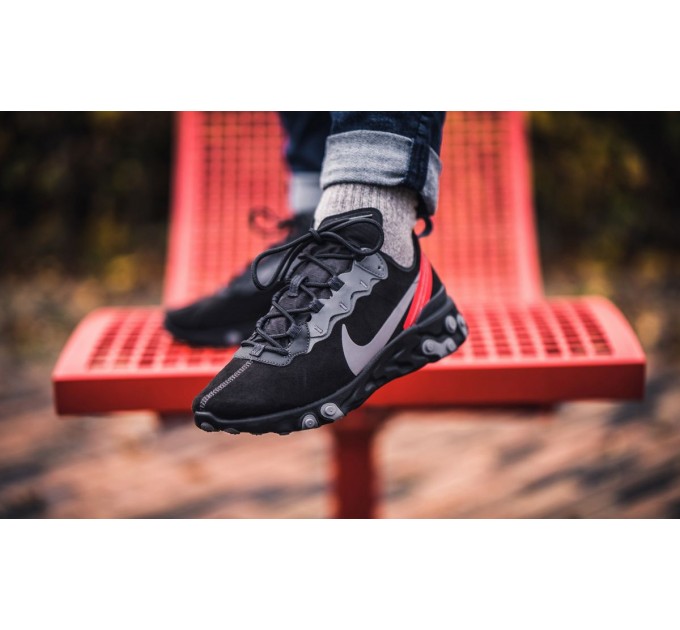Кросівки Nike React Element 55 Grey-black