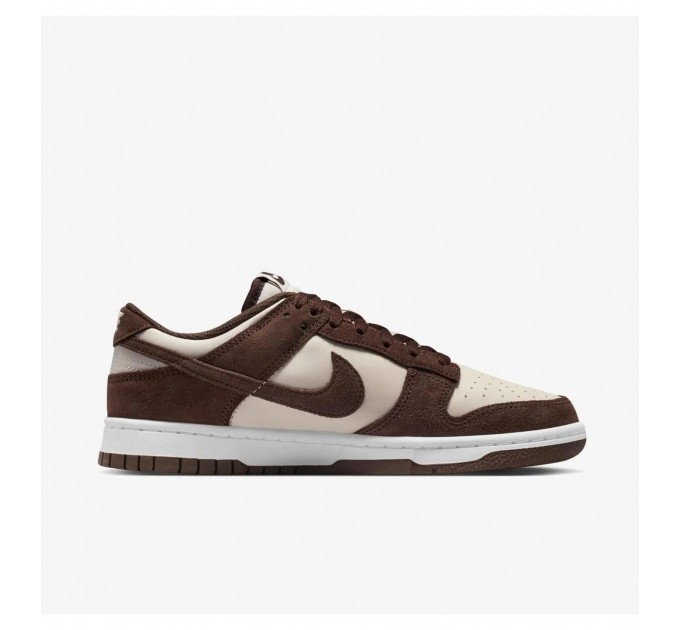 Кроссовки женские Nike Dunk Low Orewood Mini Swoosh Brown/White (IO4244-102)