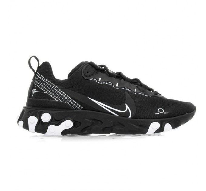 Кроссовки Nike React Element 55 Black-white