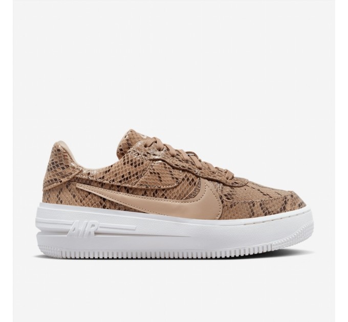 Кроссовки Nike Air Force 1 Plt.Af.Orm Brown Snakeskin Print (W) FJ4965-200