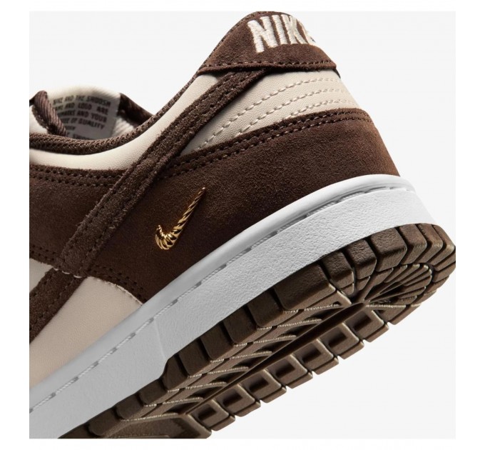 Кросівки жіночі Nike Dunk Low Orewood Mini Swoosh Brown/White (IO4244-102)