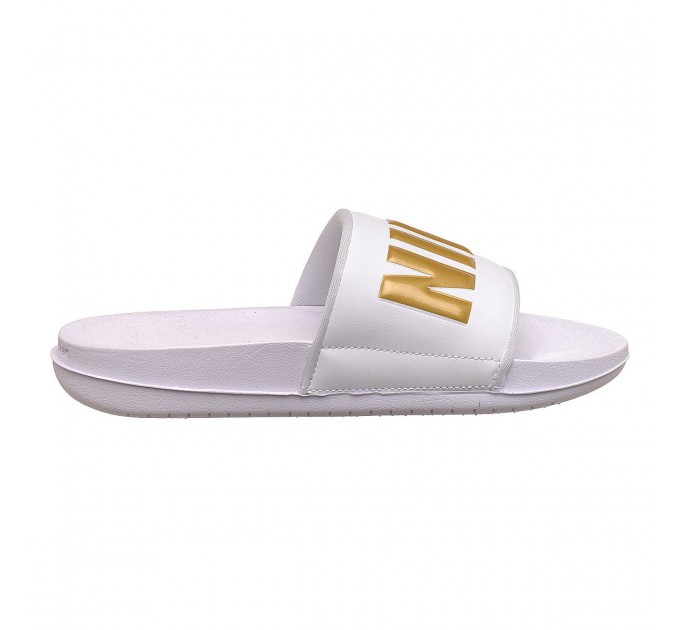 Тапочки жіночі Nike Wmns Offcourt Slide White Metallic Gold (BQ4632-106)