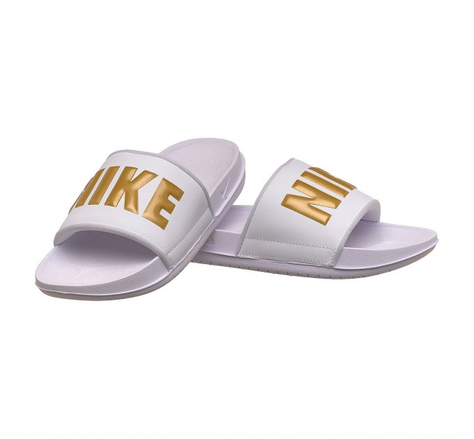 Тапочки жіночі Nike Wmns Offcourt Slide White Metallic Gold (BQ4632-106)