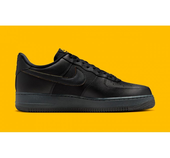 Кроссовки мужские Nike Air Force 1 '07 'Black University Gold' (FZ4617-001)