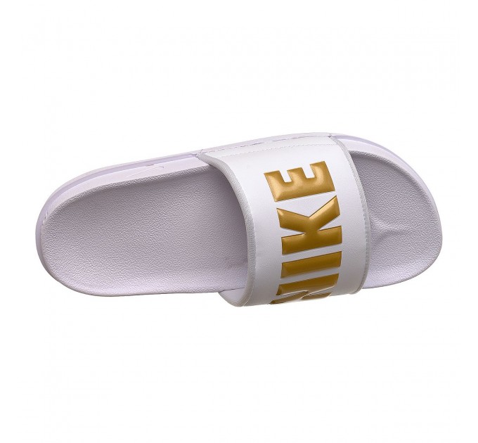 Тапочки жіночі Nike Wmns Offcourt Slide White Metallic Gold (BQ4632-106)