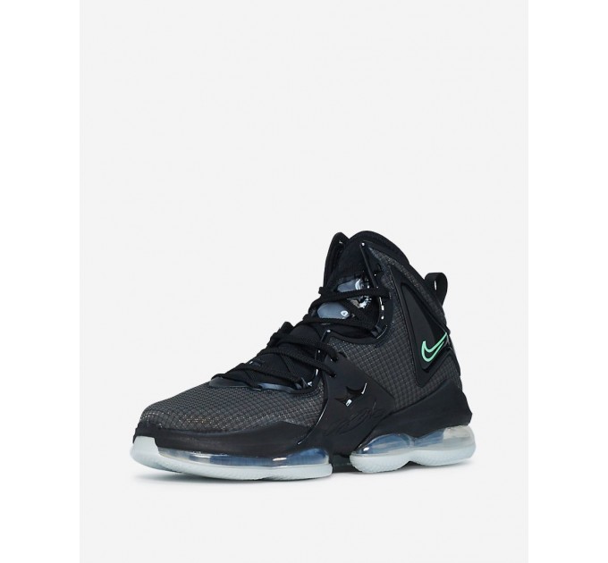 Кроссовки мужские Nike Lebron Xix Black Green Glow (CZ0203-003)