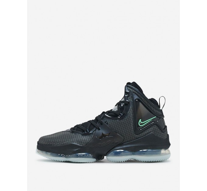 Кроссовки мужские Nike Lebron Xix Black Green Glow (CZ0203-003)