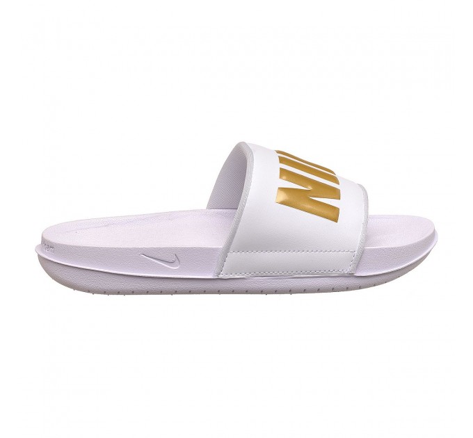 Тапочки жіночі Nike Wmns Offcourt Slide White Metallic Gold (BQ4632-106)
