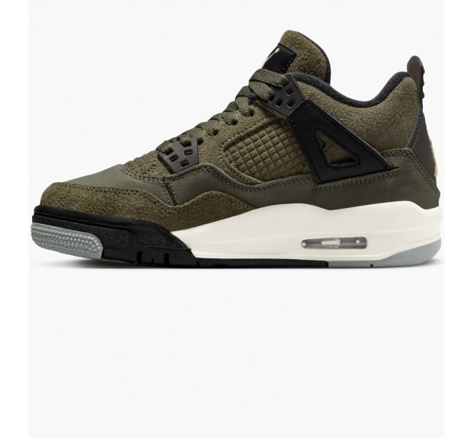 Кроссовки Jordan 4 Retro Se Craft Medium Olive (Gs) FB9928-200