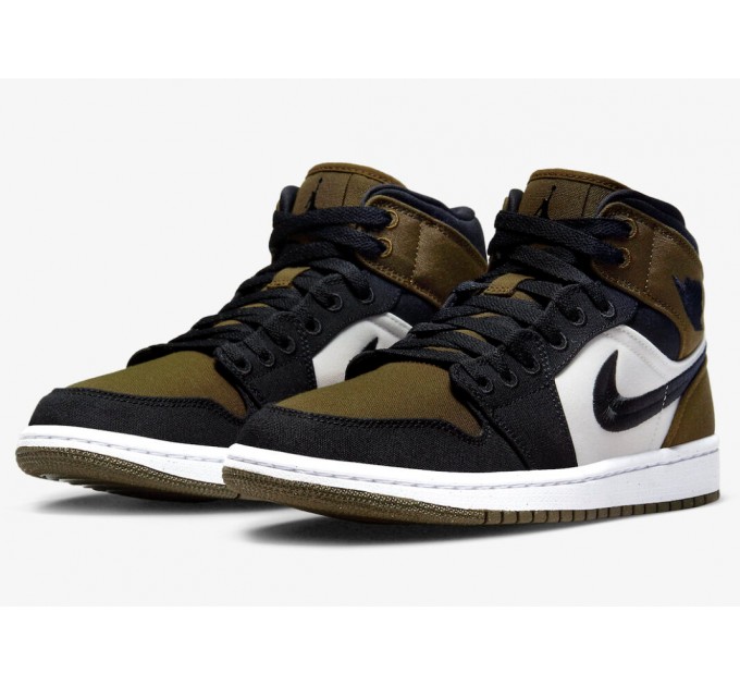 Кроссовки Jordan 1 Mid Olive Toe (W) DV0427-301