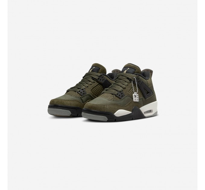 Кроссовки Jordan 4 Retro Se Craft Medium Olive (Gs) FB9928-200