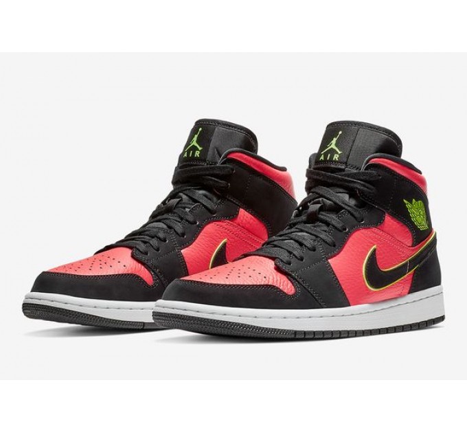 Кроссовки W Jordan 1 Mid Hot Punch BQ6472-006