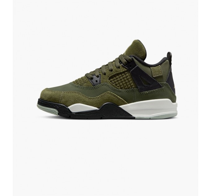 Кроссовки Jordan 4 Retro Se Craft Medium Olive (Ps) FB9929-200