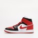 Кроссовки женские Jordan 1 Mid Bred Toe (BQ6472-079)