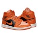 Кроссовки женские Jordan 1 Mid Orange Black (DM3381-600)