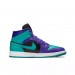 Кроссовки Jordan 1 Mid Black Grape (W) BQ6472-502