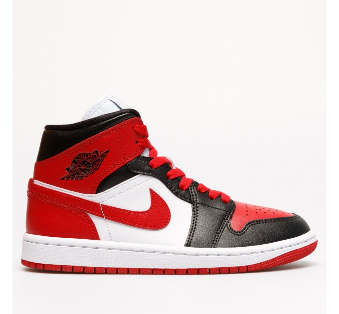 Кросівки жіночі Jordan 1 Mid Bred Toe (BQ6472-079)
