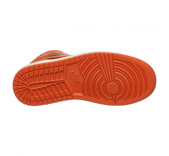 Кроссовки женские Jordan 1 Mid Orange Black (DM3381-600)
