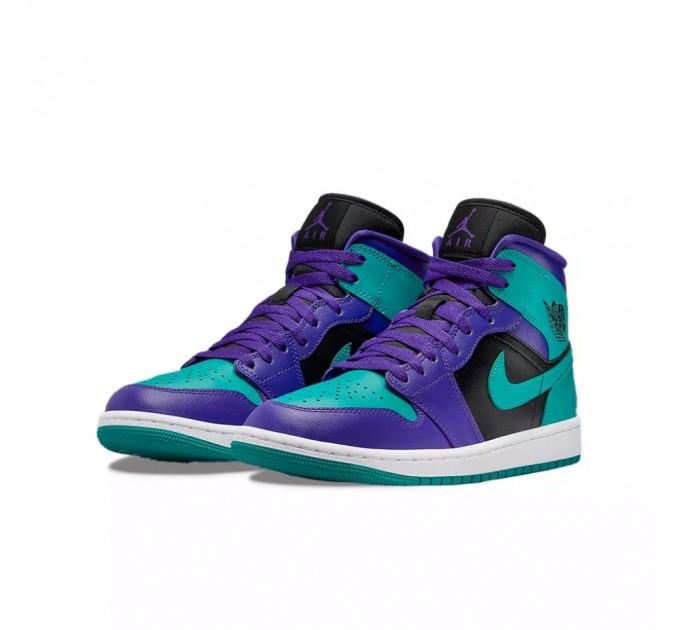 Кроссовки Jordan 1 Mid Black Grape (W) BQ6472-502