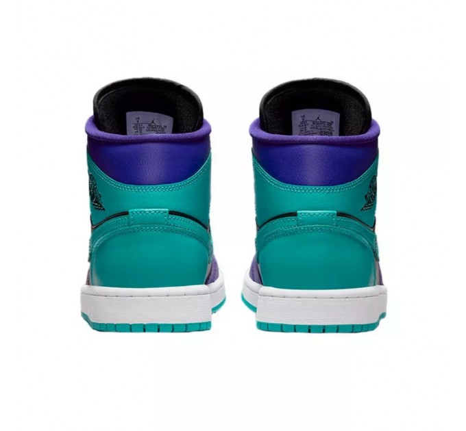 Кроссовки Jordan 1 Mid Black Grape (W) BQ6472-502
