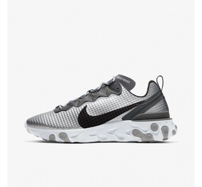 Кроссовки Nike React Element 55 PRM цвет: серебристый