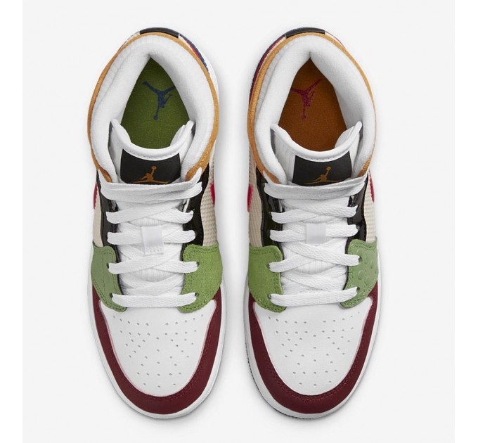 Кроссовки женские Jordan Air 1 Mid Se (Gs) (DR6957-100)