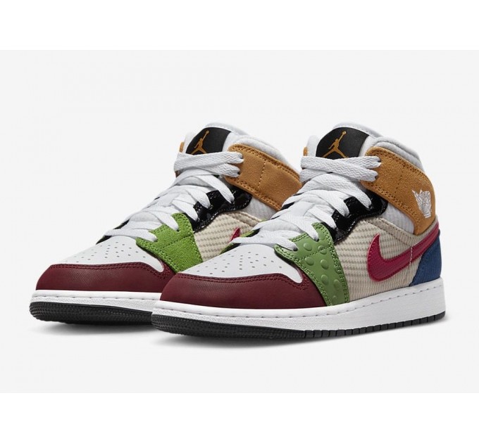 Кроссовки женские Jordan Air 1 Mid Se (Gs) (DR6957-100)