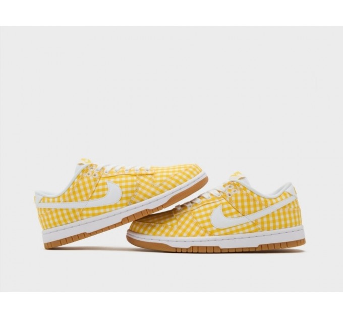 Кроссовки Nike Dunk Low Yellow Gingham (W) DZ2777-700