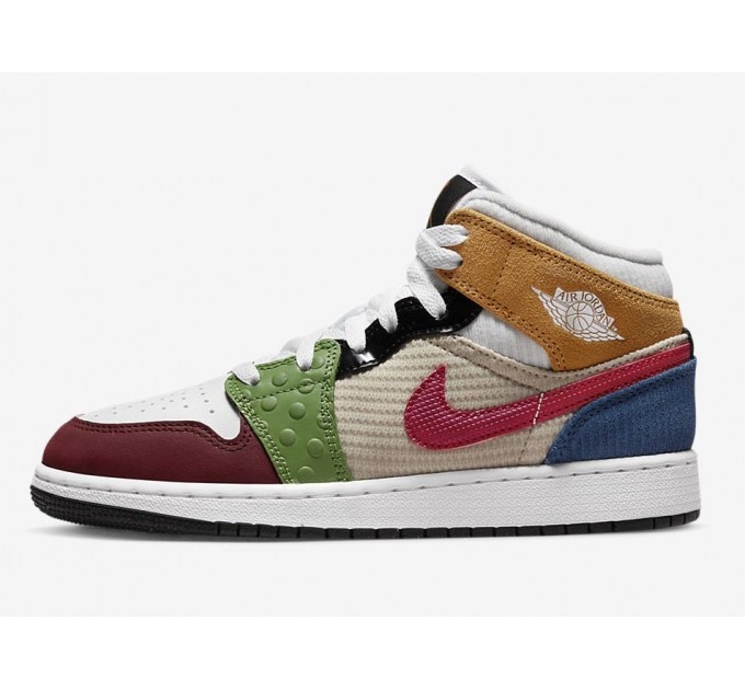Кроссовки женские Jordan Air 1 Mid Se (Gs) (DR6957-100)
