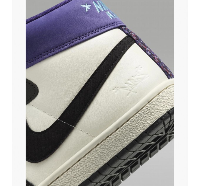 Кроссовки Jordan X Opium Paris Air Ship Pe Sp 'Black Court Purple' FQ8281-100