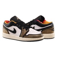 Кроссовки женские Jordan 1 Low Se Wear Away Yellow (Gs) (DQ8421-001)