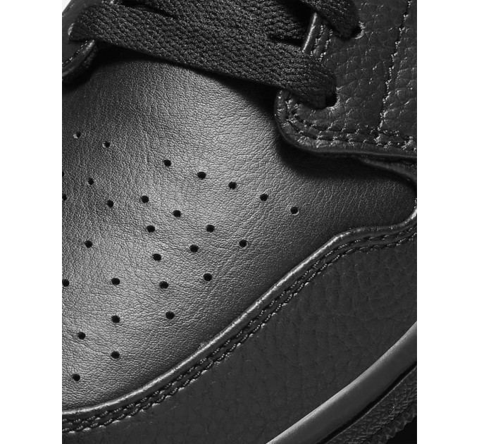 Кроссовки мужские Jordan 1 Mid Triple Black (554724-091)
