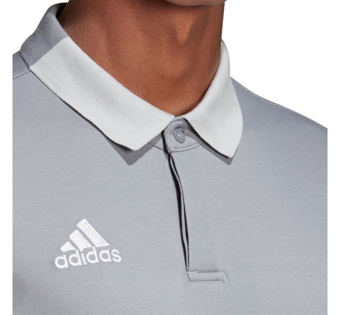 Поло Adidas Tiro 19, серого цвета