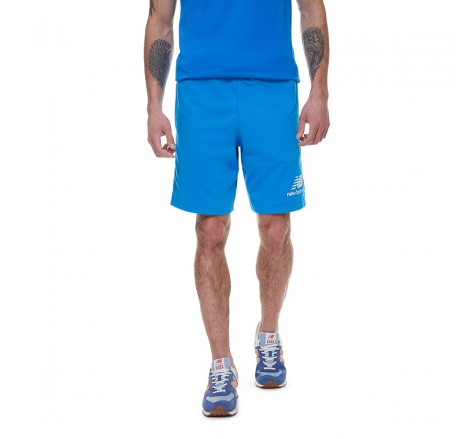 Шорти New Balance Essentials Stacked Logo MS03558SBU