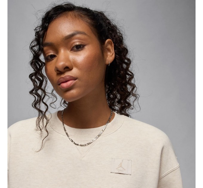 Кофта жіночі Jordan Flight Fleece Crew-Neck Sweatshirt (FV7053-104)
