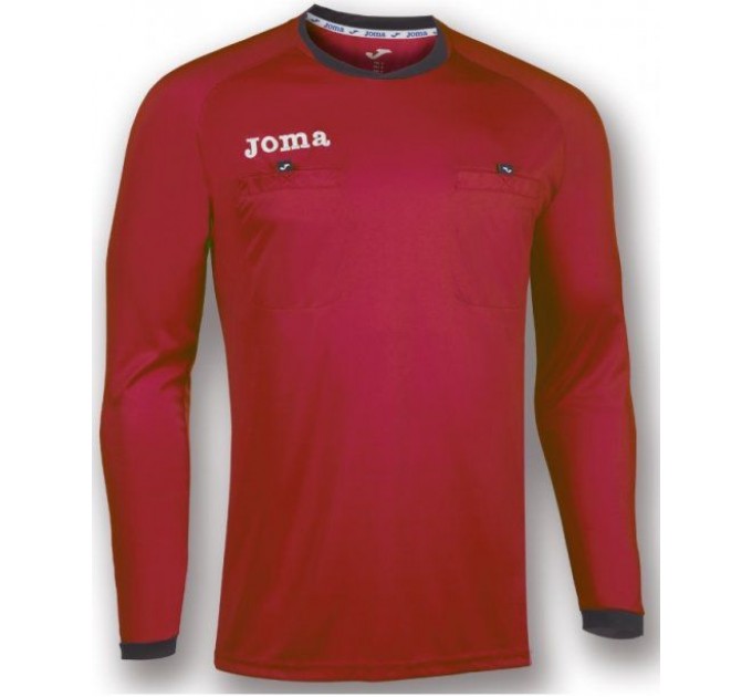 Футболка для арбитра Joma ARBITRO 100434.600 с длинным рукавом цвет: красный