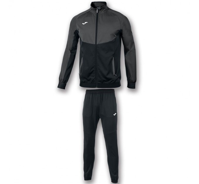 Спортивный костюм Joma CHANDAL ESSENTIAL MICRO 101021.110 цвет: черный/серый