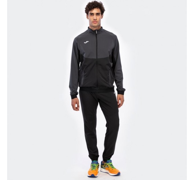 Спортивный костюм Joma CHANDAL ESSENTIAL MICRO 101021.110 цвет: черный/серый