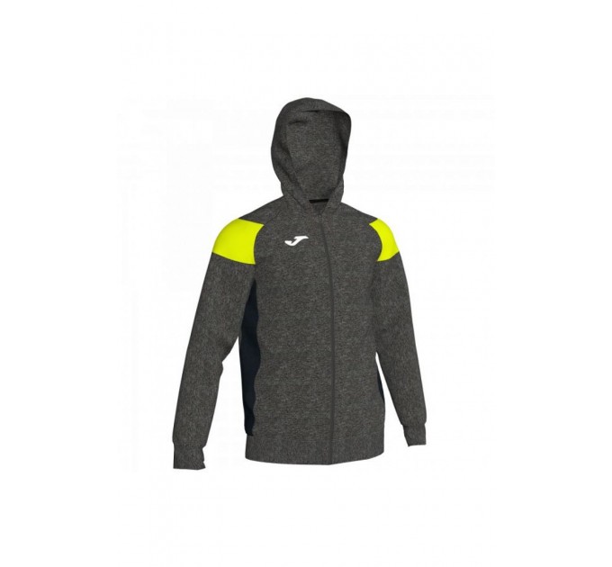 Олимпийка Joma CREW III 101271.159 цвет: серый/салатовый