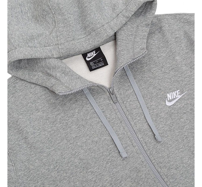 Кофта чоловіча Nike M Nsw Club Hoodie Fz Ft (BV2648-063)