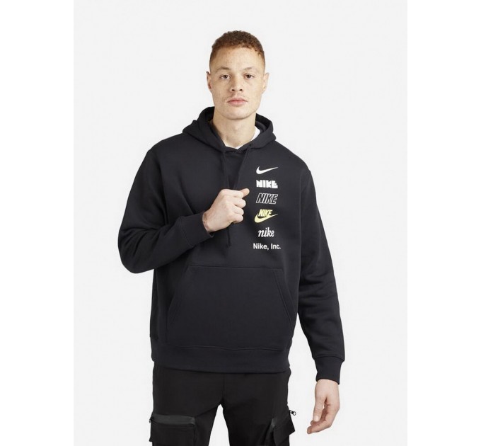 Кофта мужские Nike M Nk Club+ Bb Po Hoodie Mlogo Flc (DX0783-010)